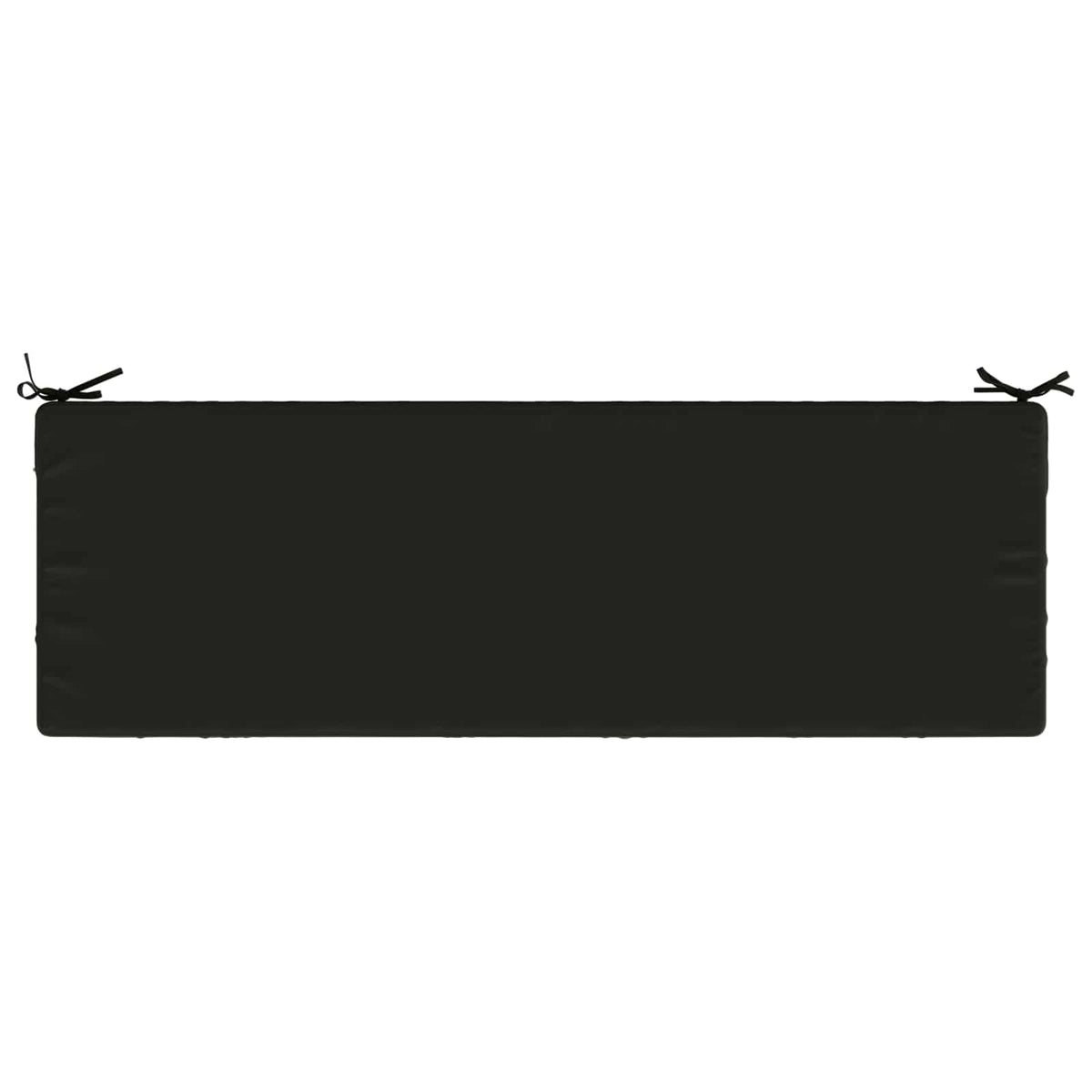 Bench Cushion SOEST 100% Polyester Black 140 x 50 x 8 cm