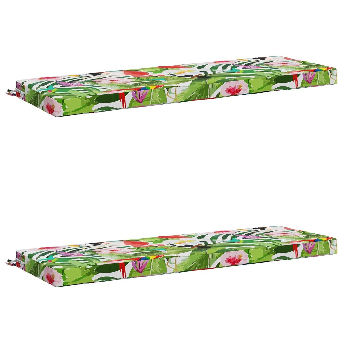 2-Piece Bench Cushions SOEST 2 pcs 100% Polyester Multicolour