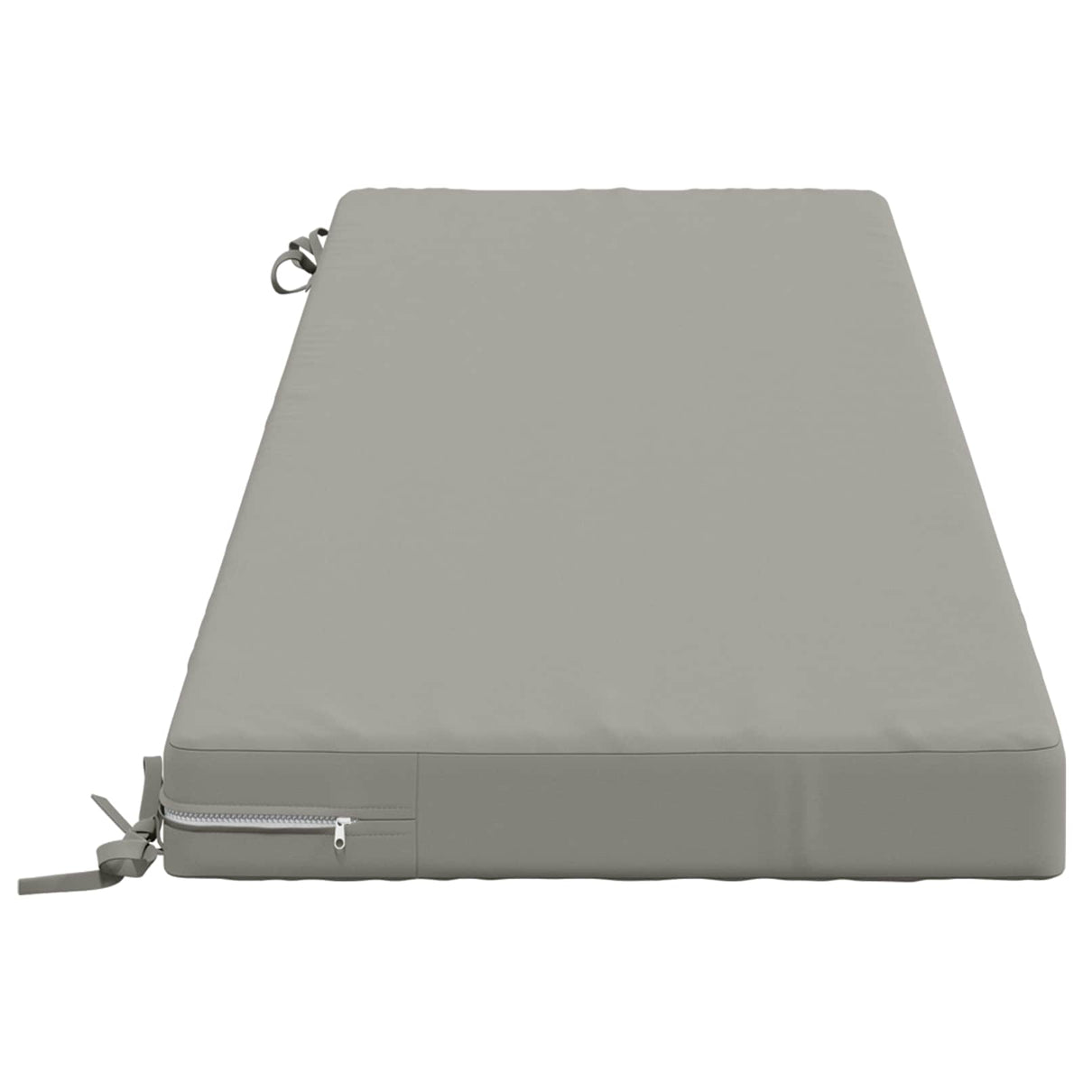 Bench Cushion SOEST 100% Polyester Grey 140 x 50 x 8 cm