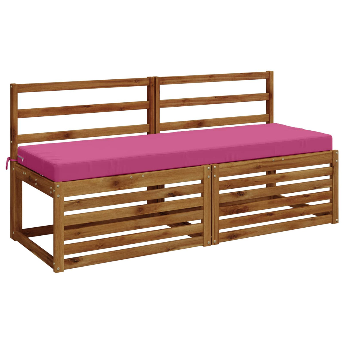 Bench Cushion SOEST 100% Polyester Pink 140 x 50 x 8 cm