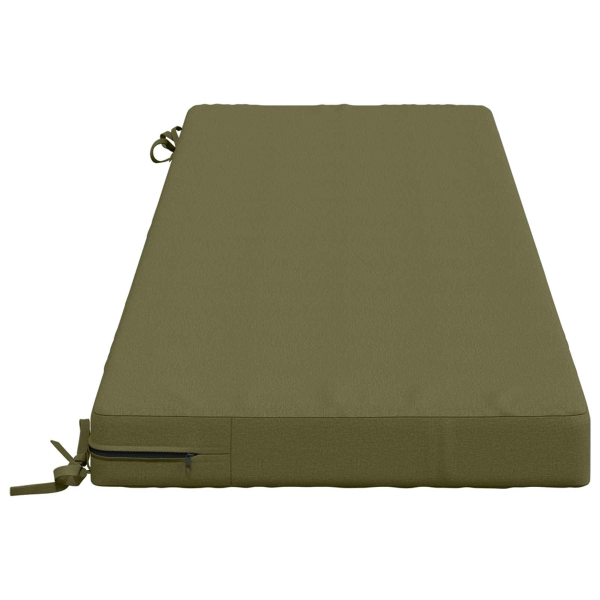 Bench Cushion SOEST 100% Polyester Olive Green 150 x 50 x 8 cm