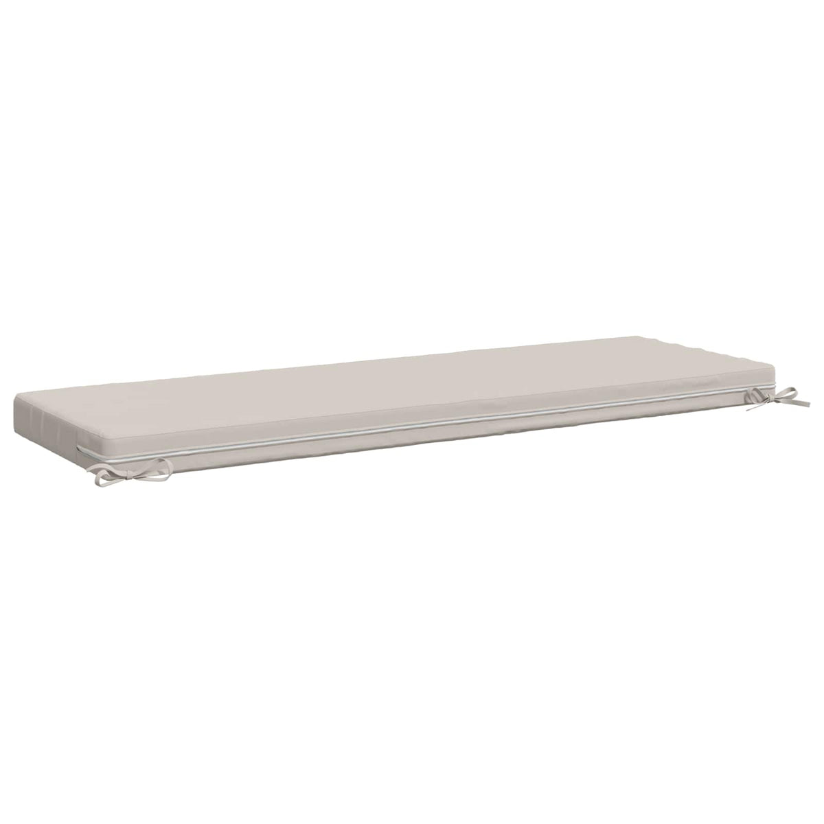 Bench Cushion SOEST 100% Polyester White 150 x 50 x 8 cm