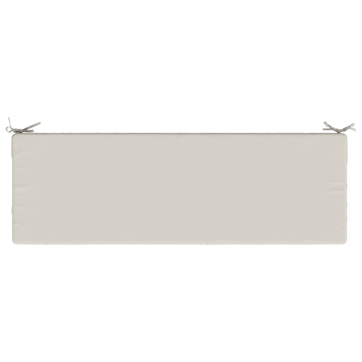 Bench Cushion SOEST 100% Polyester White 150 x 50 x 8 cm