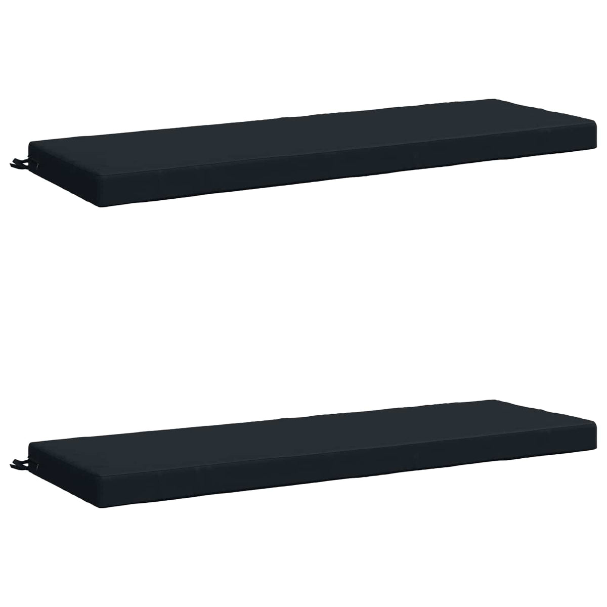 2-Piece Bench Cushions SOEST 2 pcs 100% Polyester Dark Blue