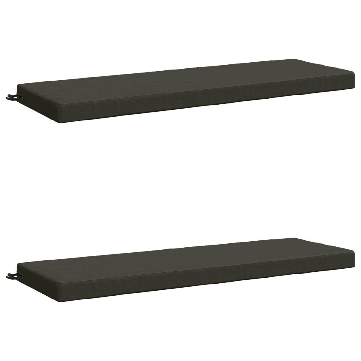 Bench Cushions SOEST 2 pcs 100% Polyester Anthracite