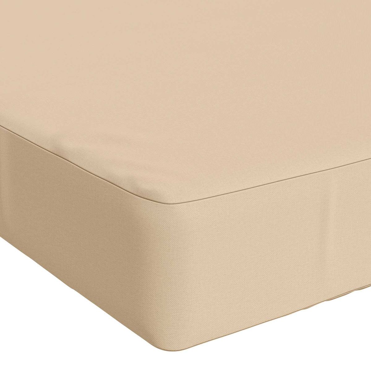 Bench Cushion SOEST 100% Polyester Cream 150 x 50 x 8 cm