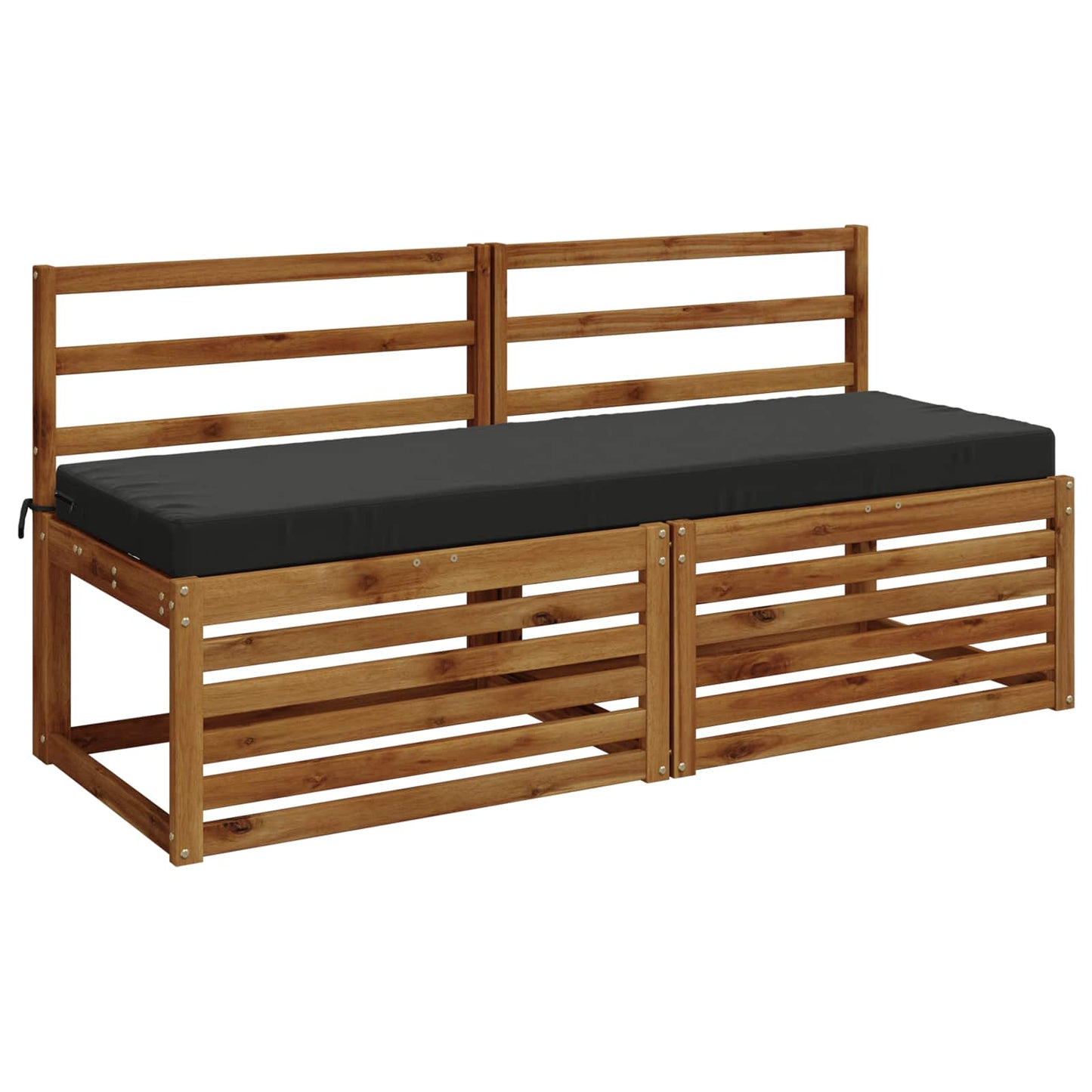 2-Piece Bench Cushions SOEST 2 pcs 100% Polyester Anthracite