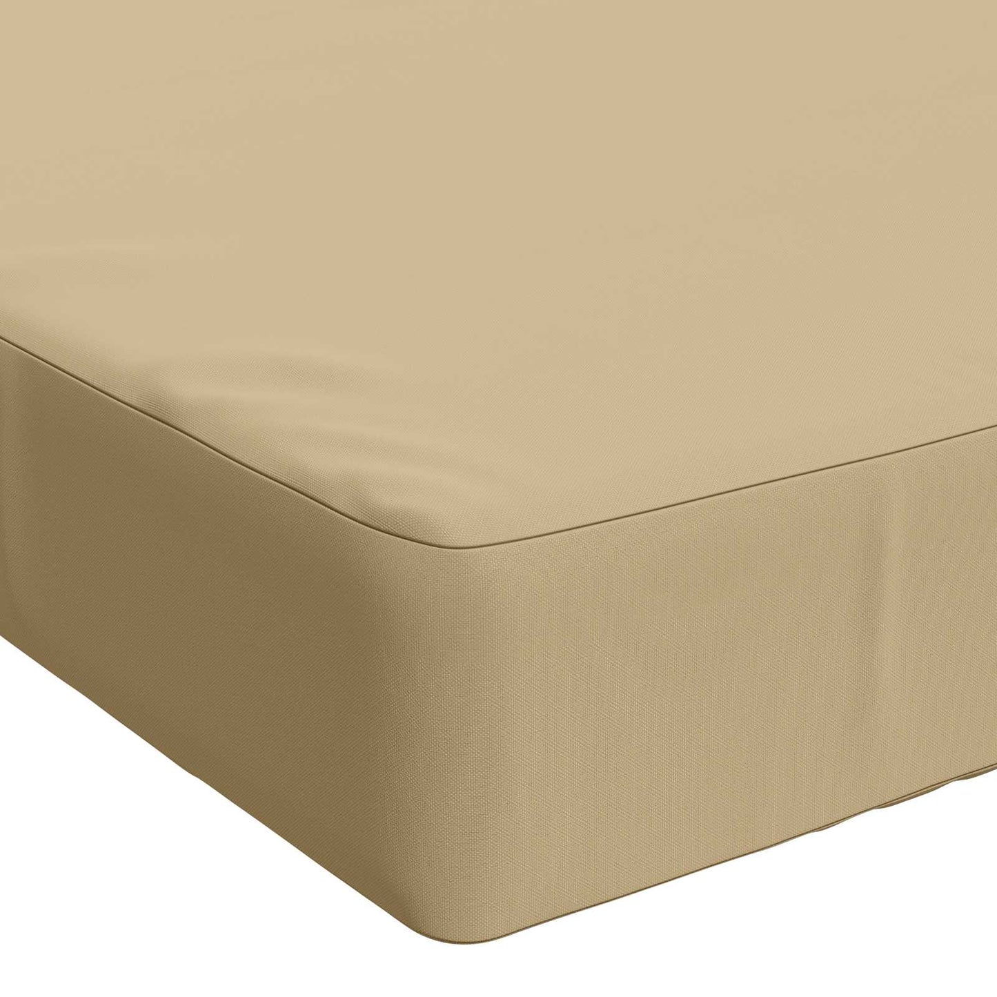 Bench Cushion SOEST 100% Polyester Beige 150 x 50 x 8 cm