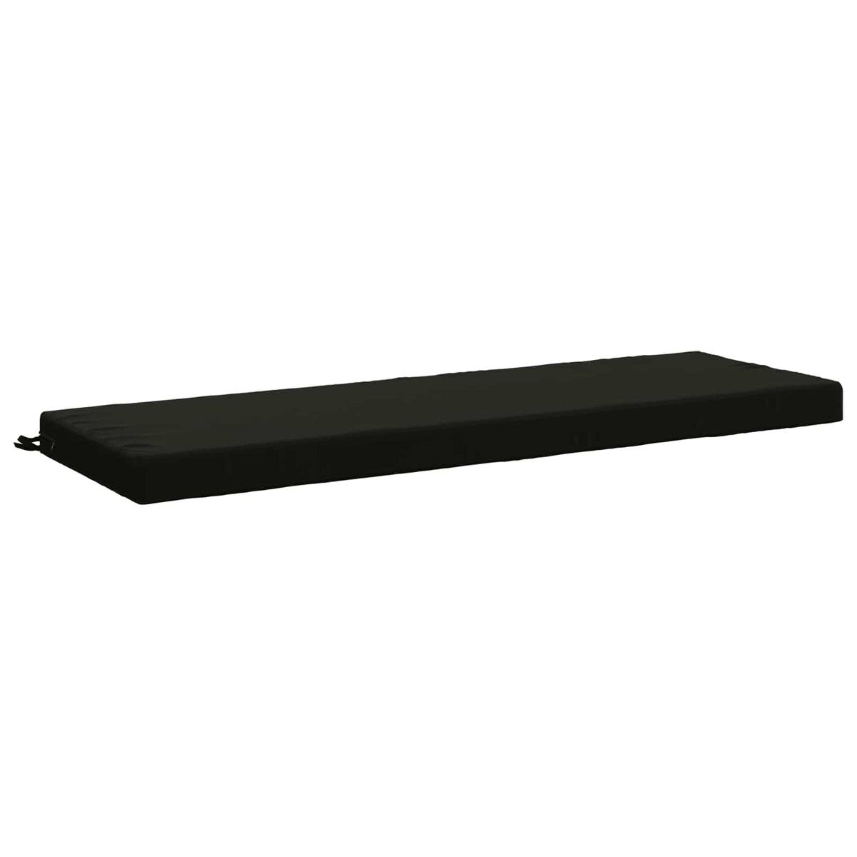 Bench Cushion SOEST 100% Polyester Black 150 x 50 x 8 cm