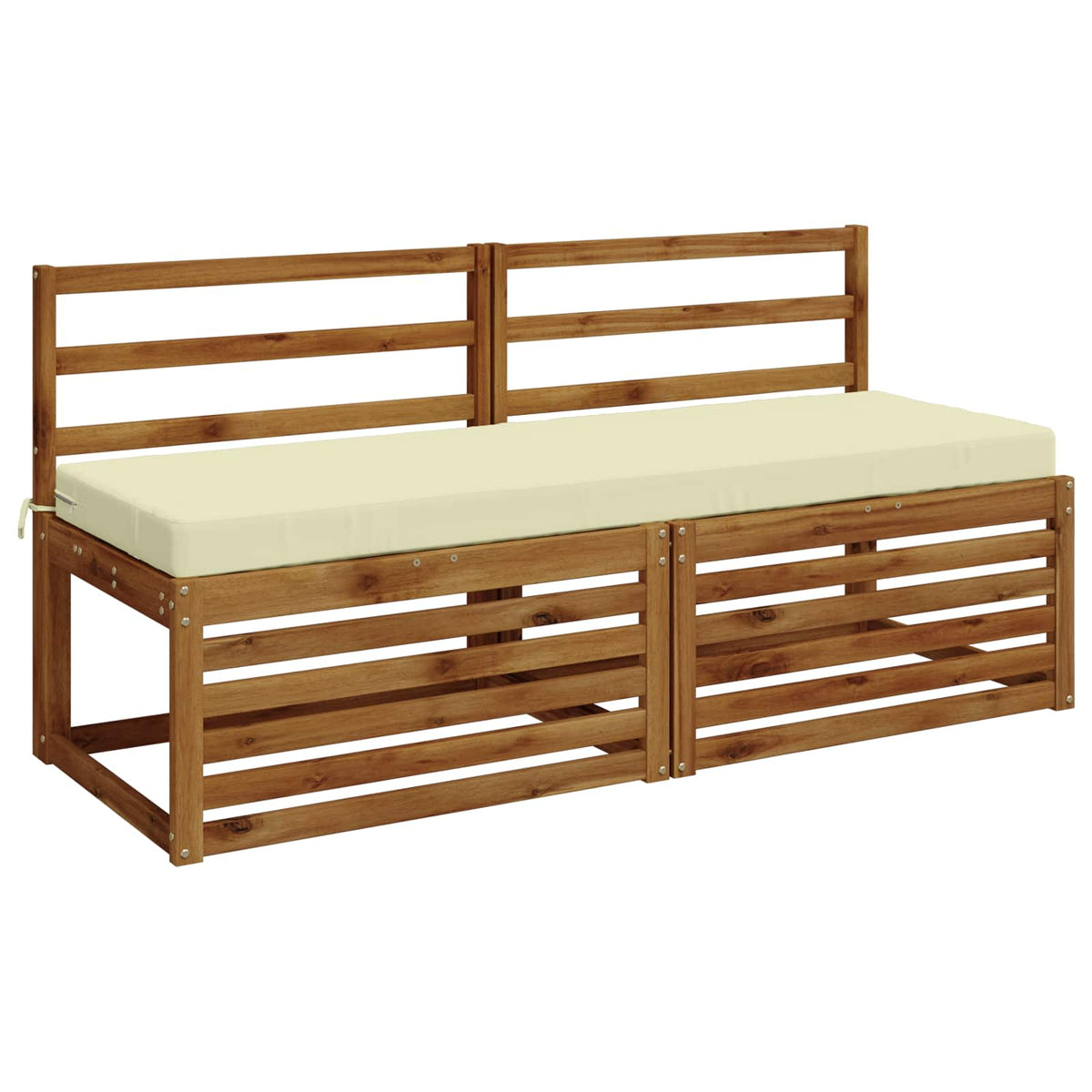 Bench Cushion SOEST 100% Polyester Cream 150 x 50 x 8 cm
