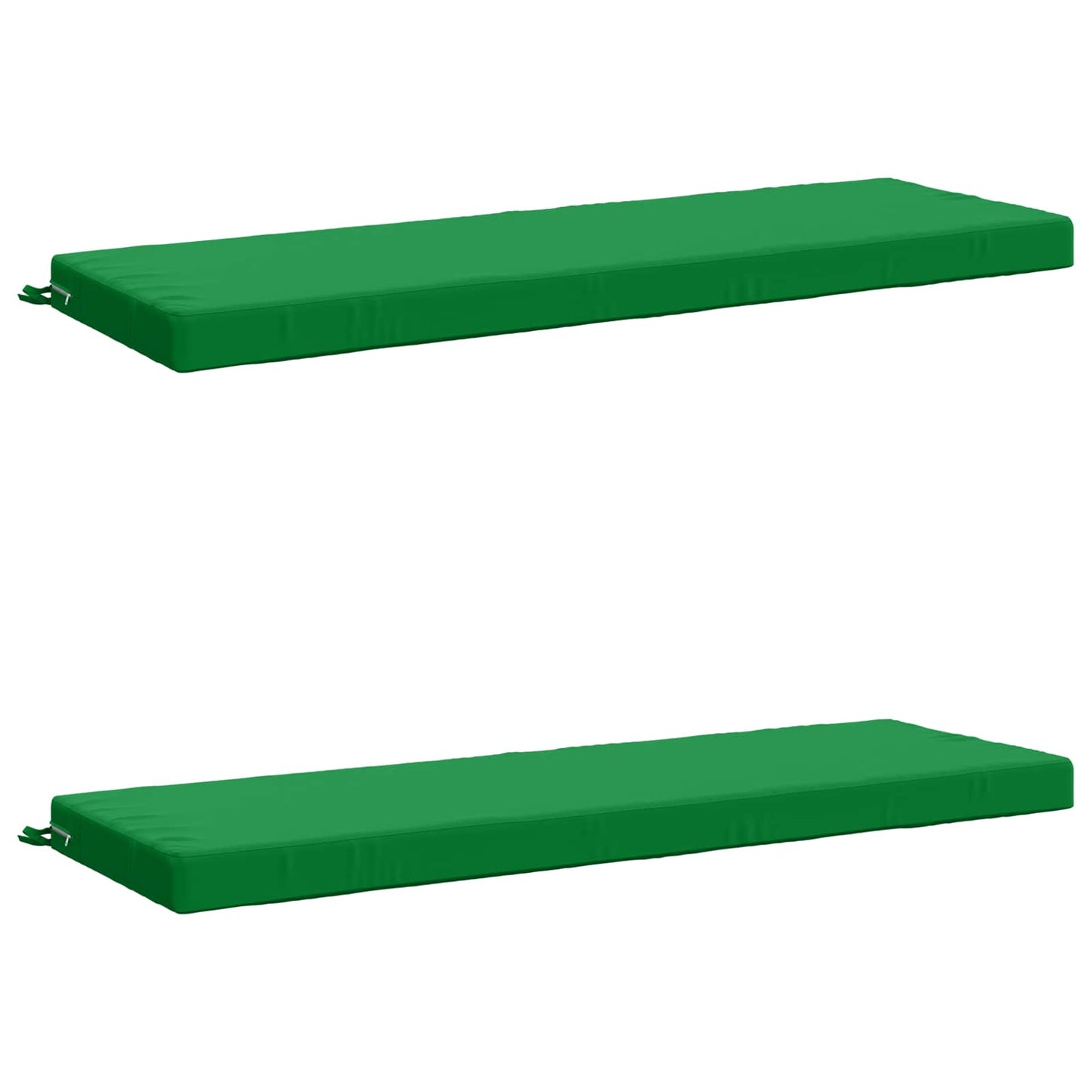 2-Piece Bench Cushions SOEST 2 pcs 100% Polyester Green