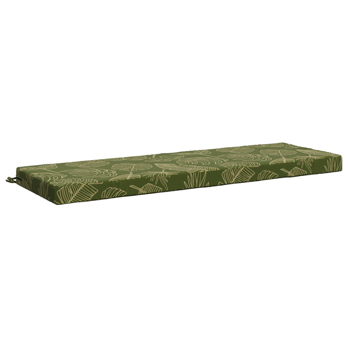 Bench Cushion SOEST 100% Polyester Leaf Design 150 x 50 x 8 cm
