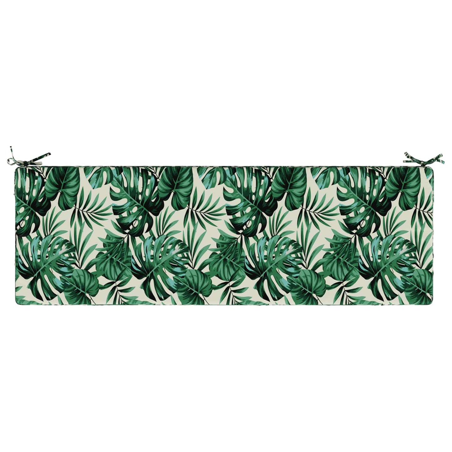 Bench Cushion SOEST 100% Polyester Leaf Pattern 150 x 50 x 8 cm
