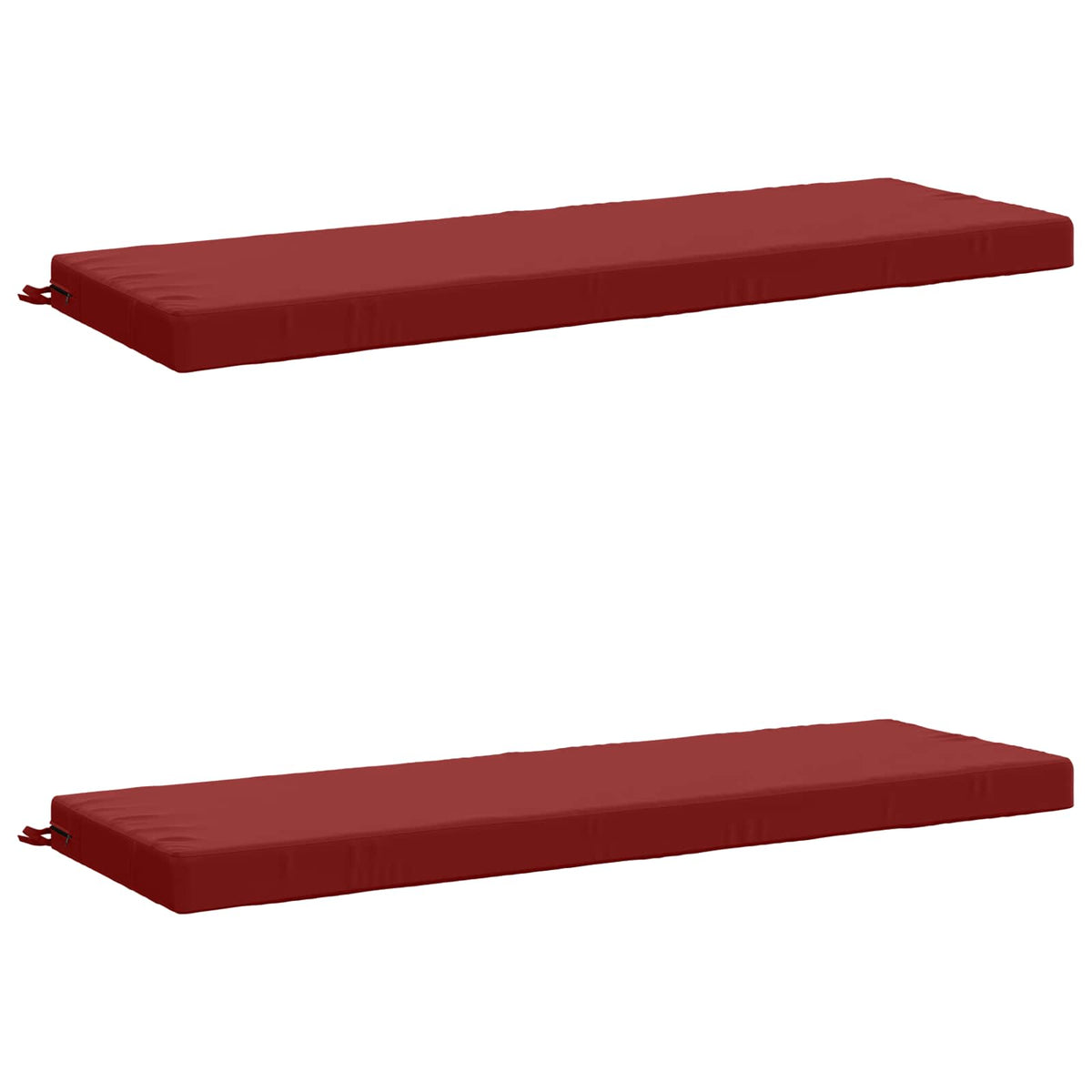 Bench Cushions SOEST 2 pcs 100% Polyester Wine Red