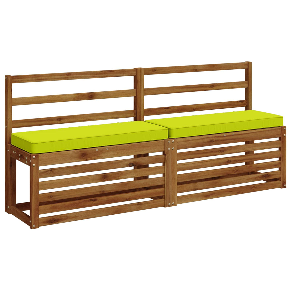 2-Piece Bench Cushions VUGHT 2 pcs 100% Polyester Bright Green
