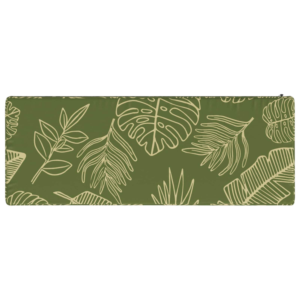 1-Piece Bench Cushion VUGHT 100% Polyester Leaf Design