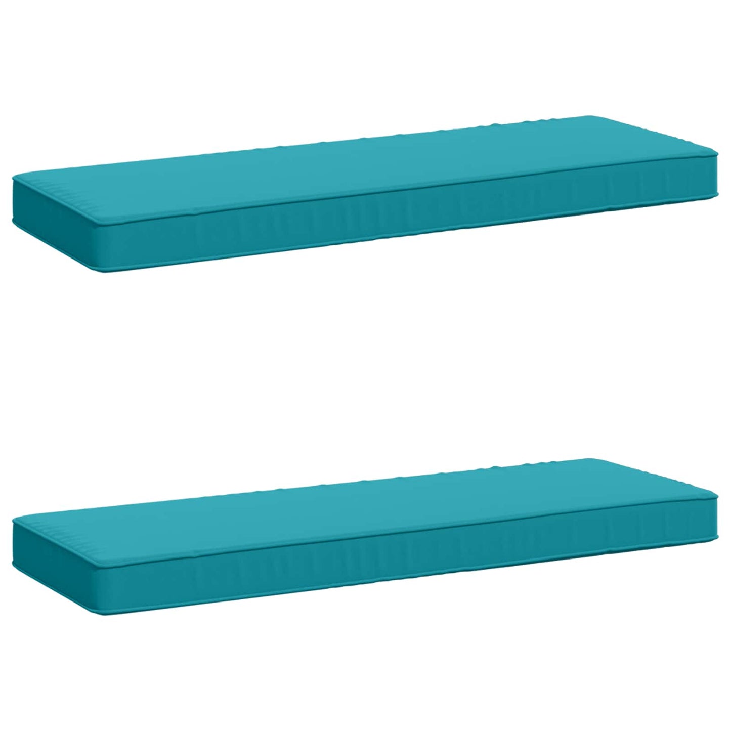 2-Piece Bench Cushions VUGHT 2 pcs 100% Polyester Turquoise