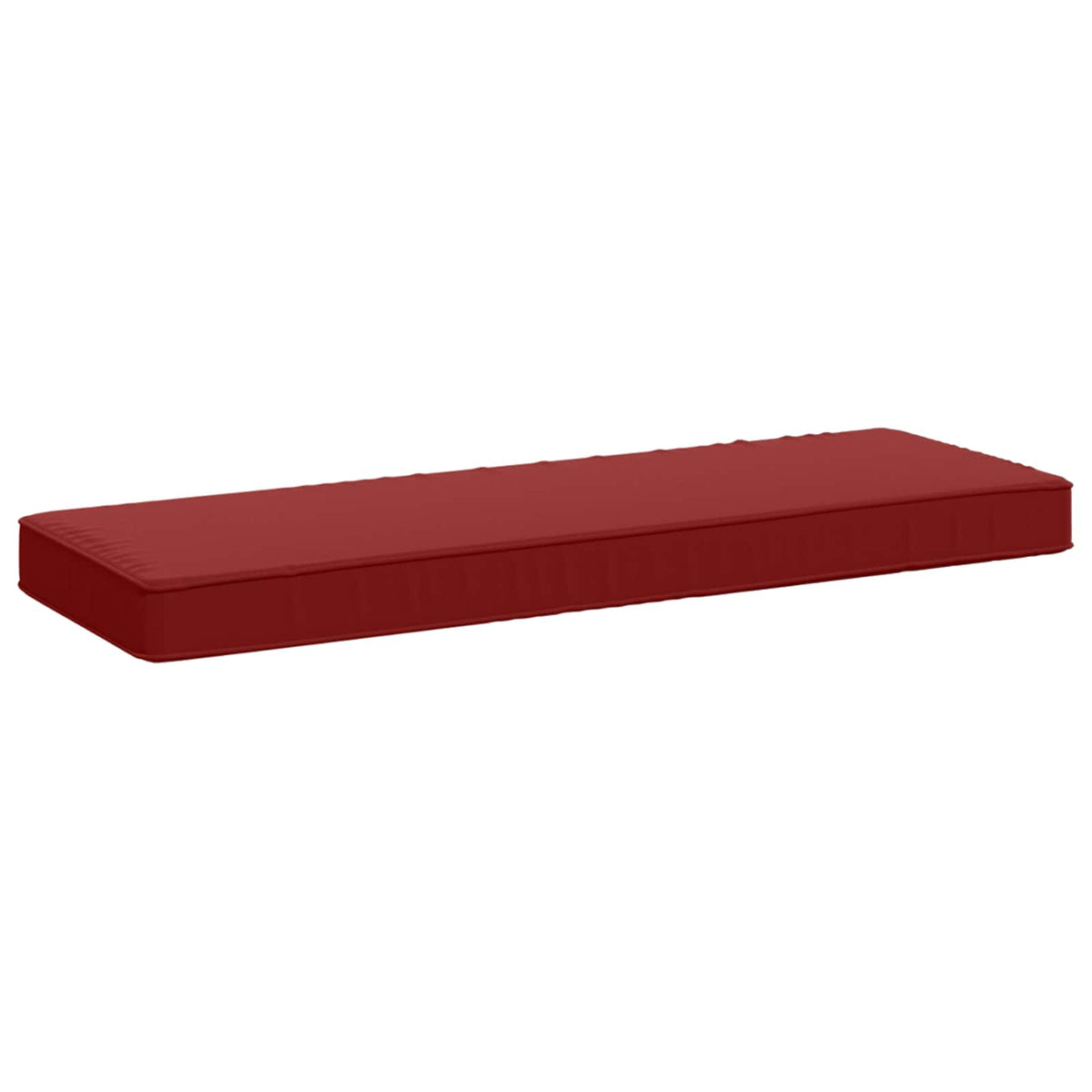 1-Piece Bench Cushion VUGHT 100% Polyester Wine Red
