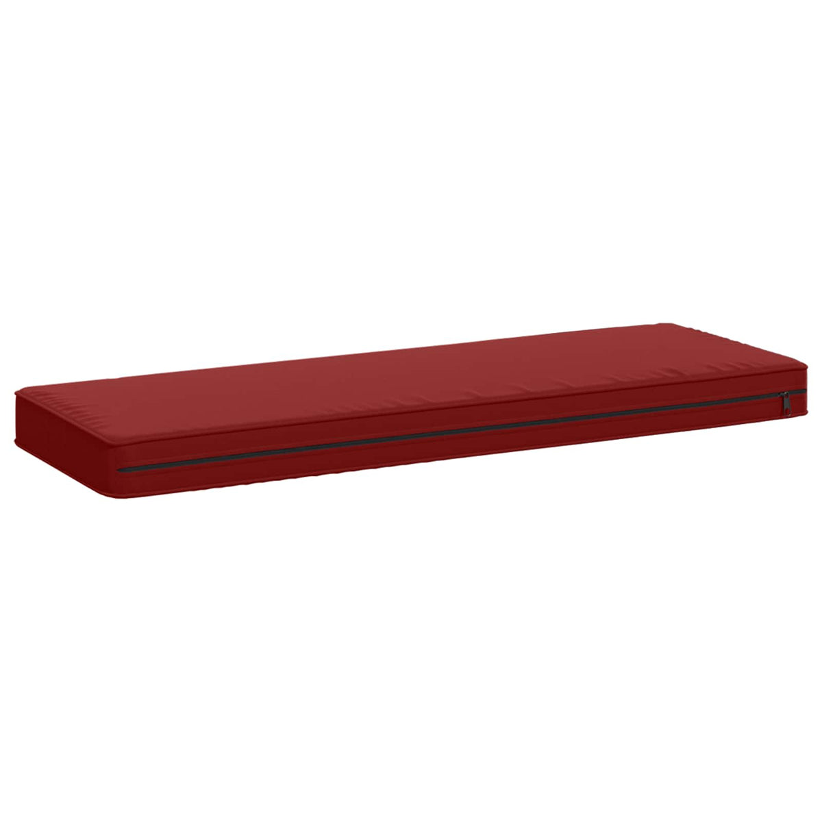 1-Piece Bench Cushion VUGHT 100% Polyester Wine Red