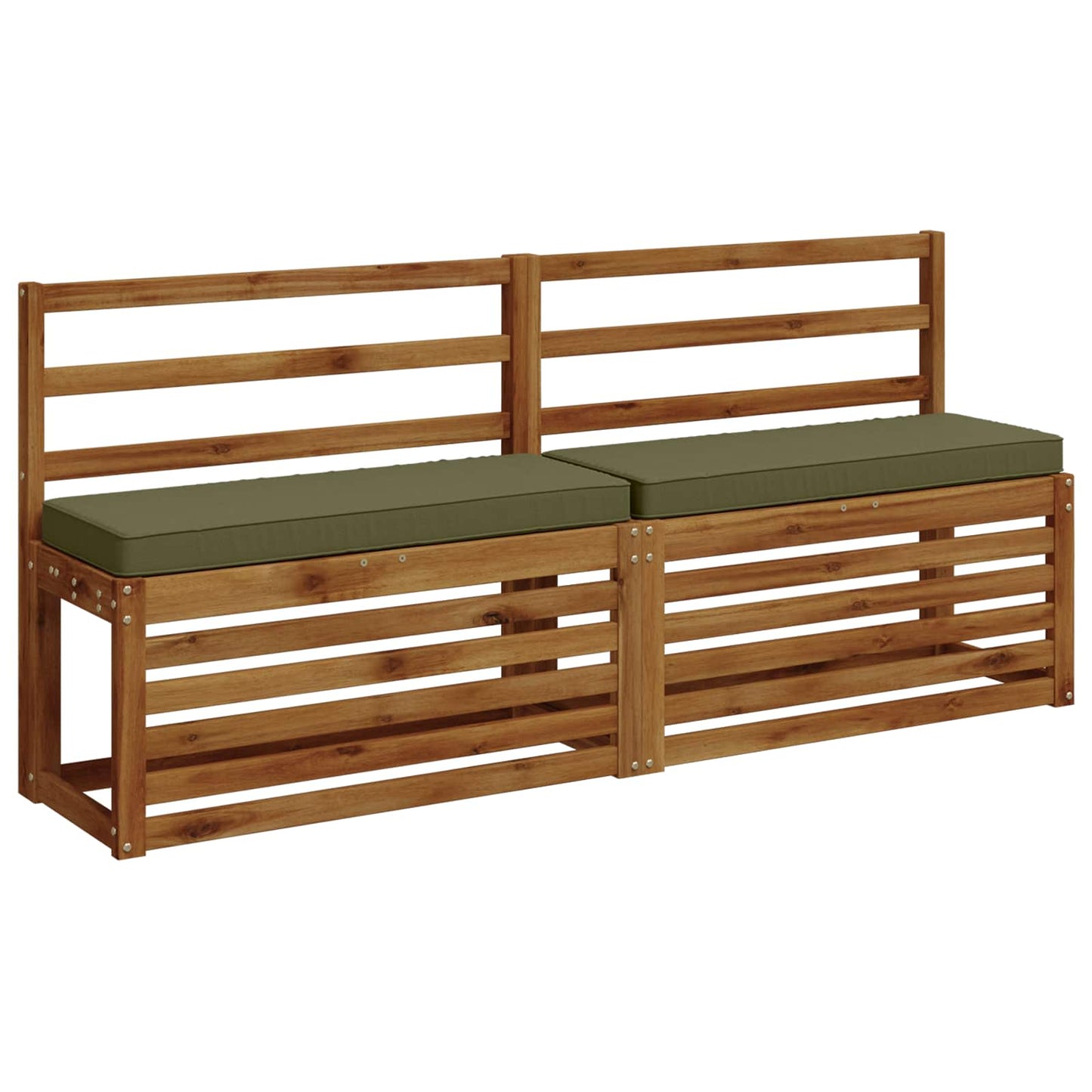 2-Piece Bench Cushions VUGHT 2 pcs 100% Polyester Olive Green