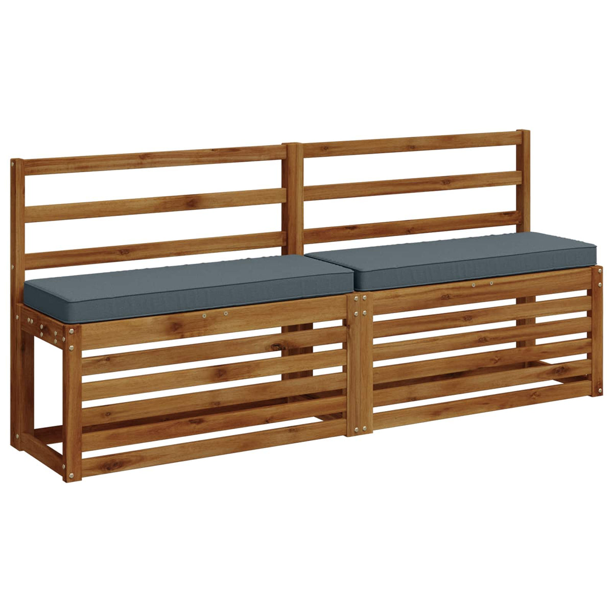 2-Piece Bench Cushions VUGHT 2 pcs 100% Polyester Blue