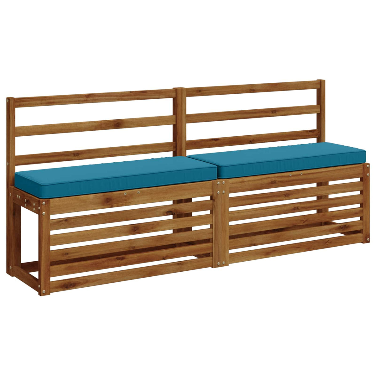 1-Piece Bench Cushion VUGHT 100% Polyester Light Blue