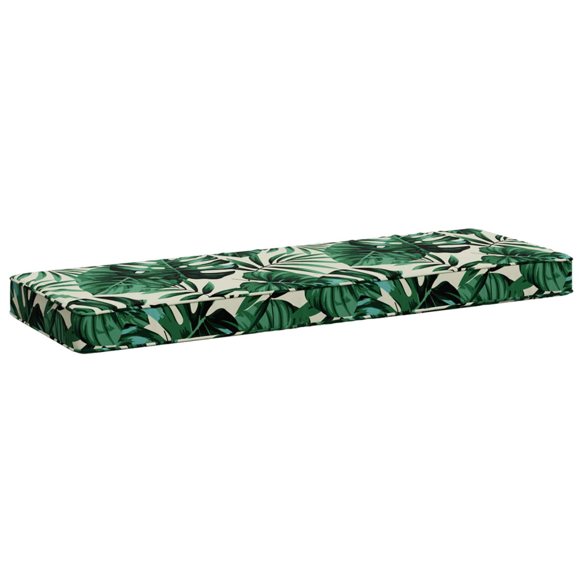 1-Piece Bench Cushion VUGHT 100% Polyester Leaf Pattern