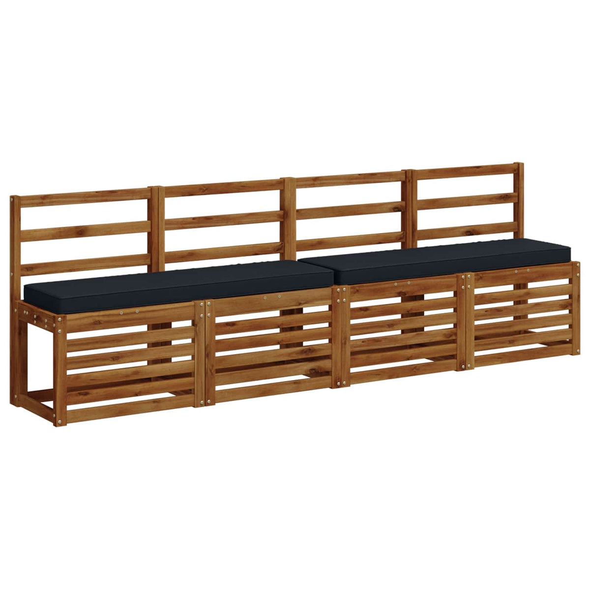 1-Piece Bench Cushion VUGHT 100% Polyester Dark Blue