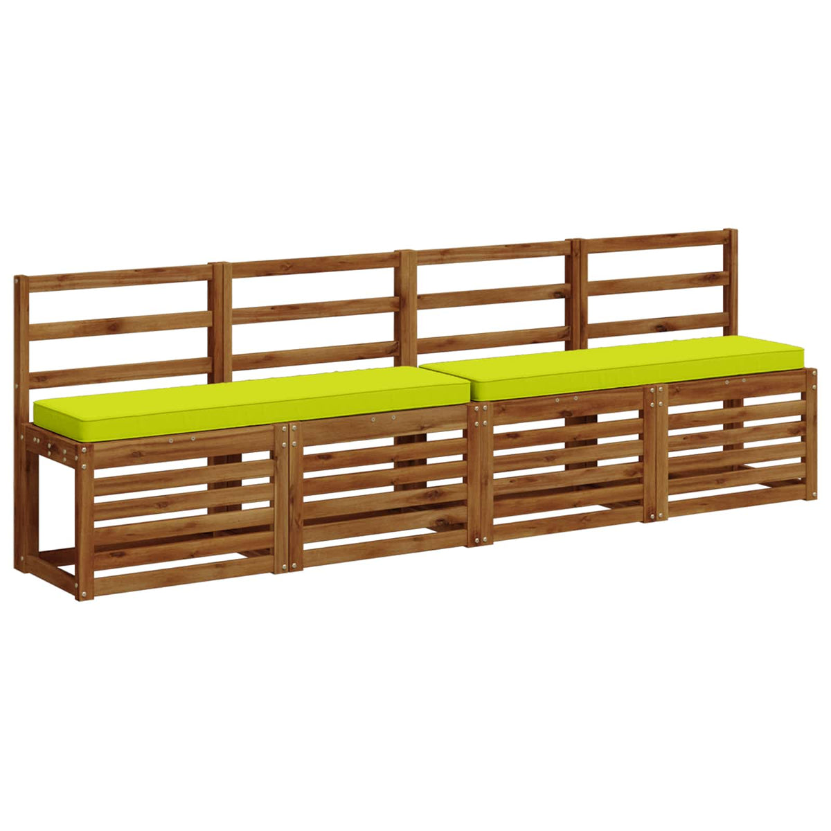 1-Piece Bench Cushion VUGHT 100% Polyester Bright Green