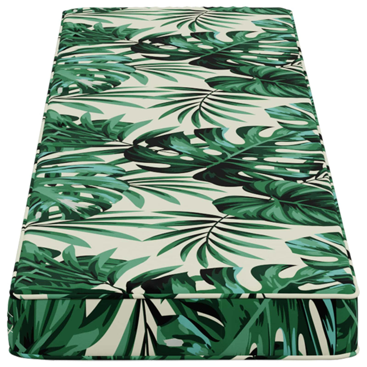 1-Piece Bench Cushion VUGHT 100% Polyester Leaf Pattern