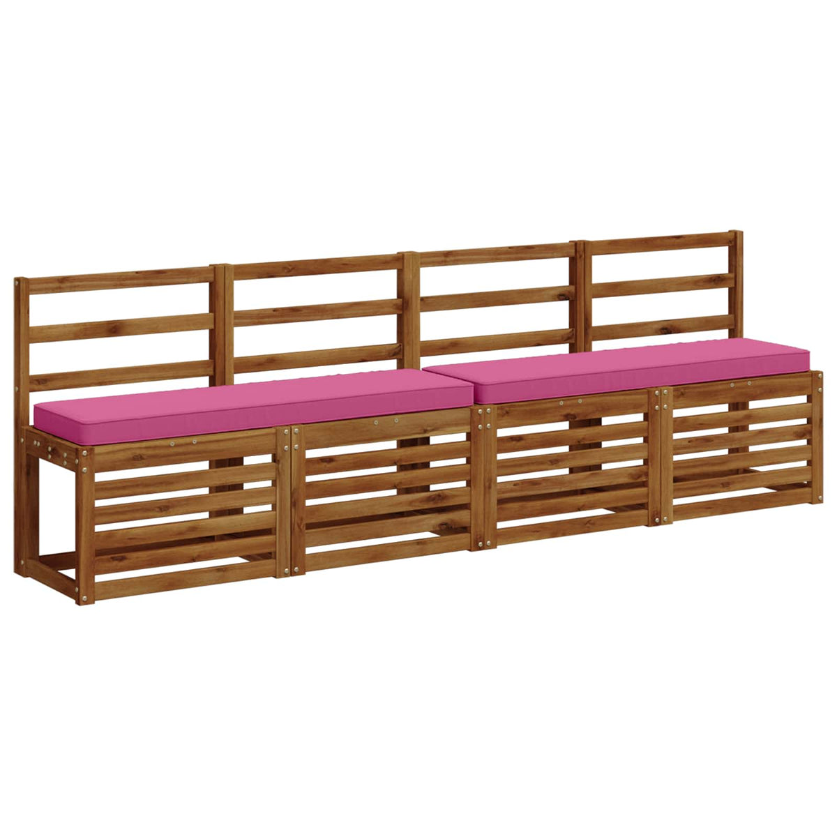 1-Piece Bench Cushion VUGHT 100% Polyester Pink 100 x 30 x 5 cm