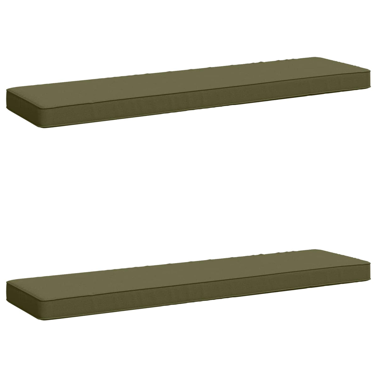 2-Piece Bench Cushions VUGHT 2 pcs 100% Polyester Olive Green