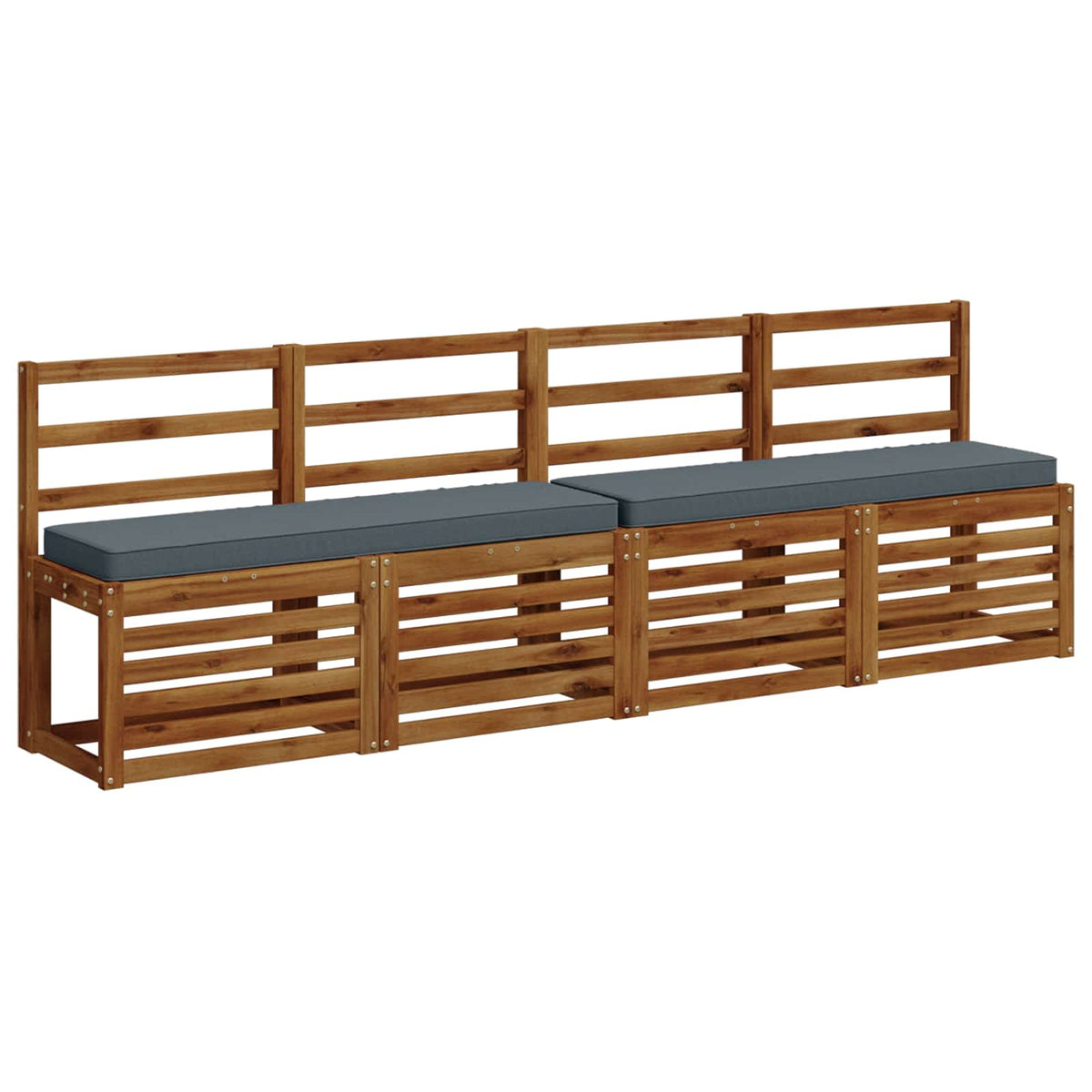 2-Piece Bench Cushions VUGHT 2 pcs 100% Polyester Blue