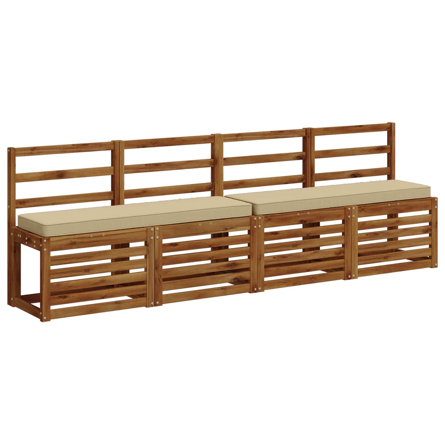 1-Piece Bench Cushion VUGHT 100% Polyester Beige