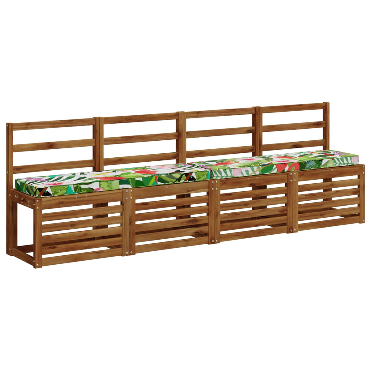 1-Piece Bench Cushion VUGHT 100% Polyester Multicolour
