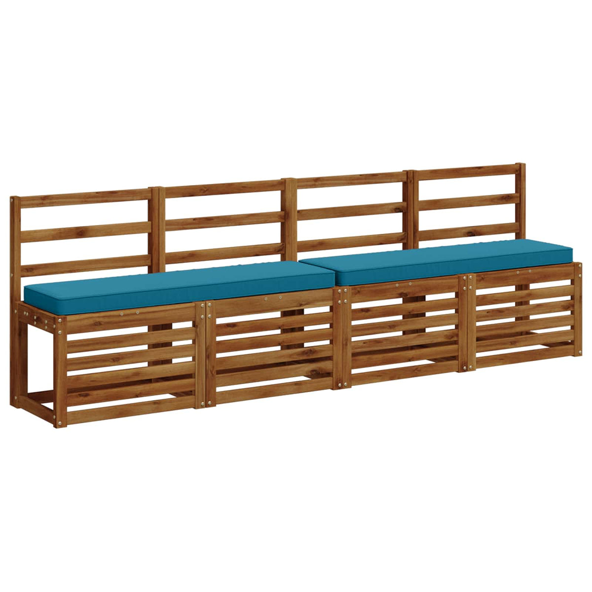 1-Piece Bench Cushion VUGHT 100% Polyester Light Blue