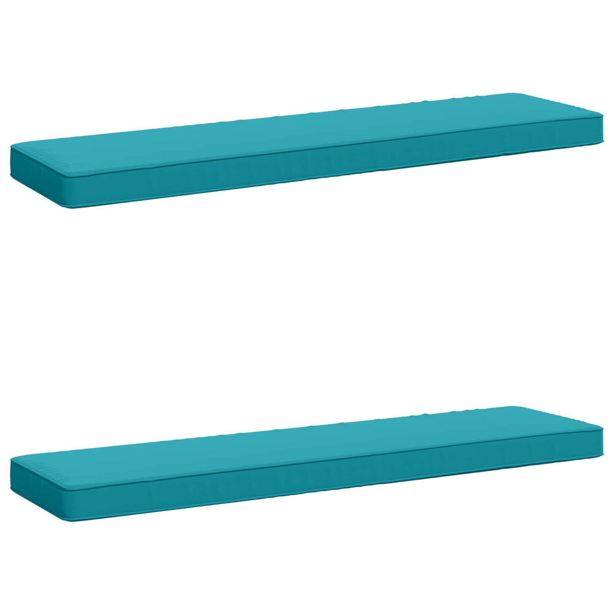 2-Piece Bench Cushions VUGHT 2 pcs 100% Polyester Turquoise