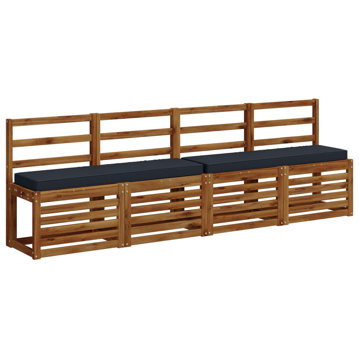 1-Piece Bench Cushion VUGHT 100% Polyester Dark Blue