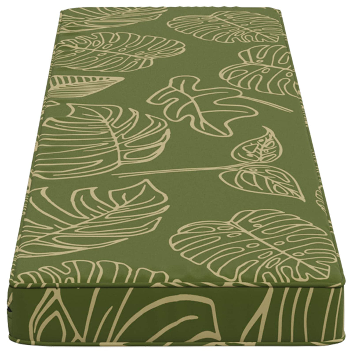 1-Piece Bench Cushion VUGHT 100% Polyester Leaf Design