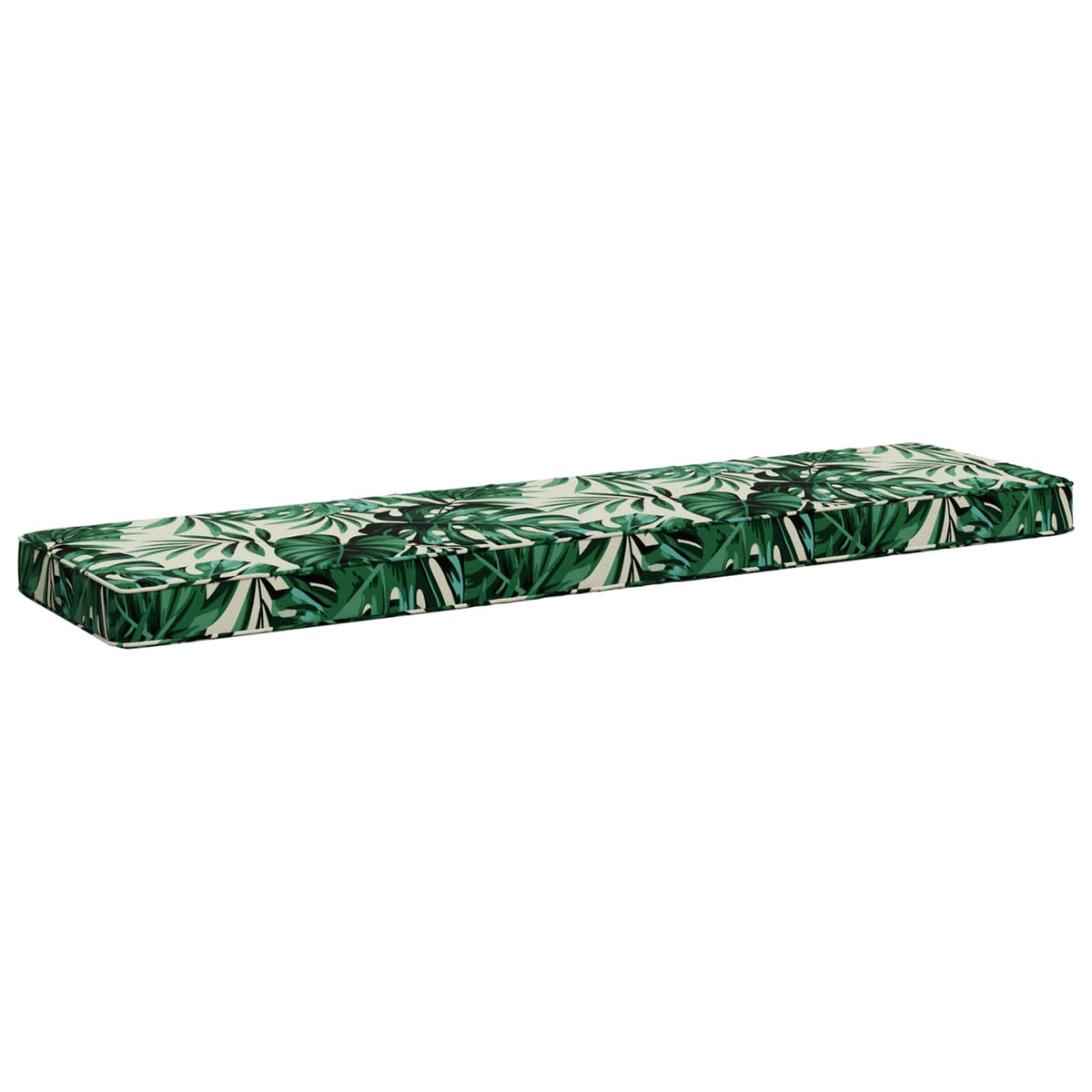 1-Piece Bench Cushion VUGHT 100% Polyester Leaf Pattern