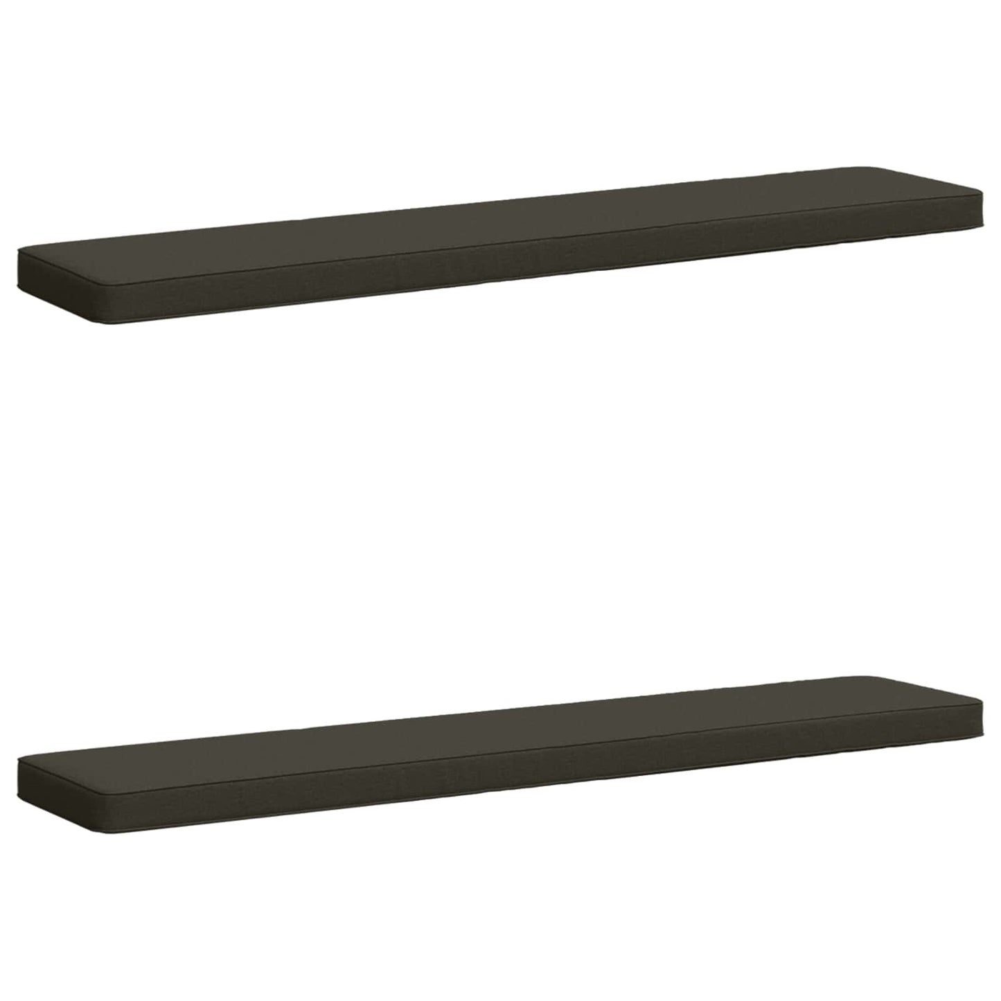 2-Piece Bench Cushions VUGHT 2 pcs 100% Polyester Anthracite