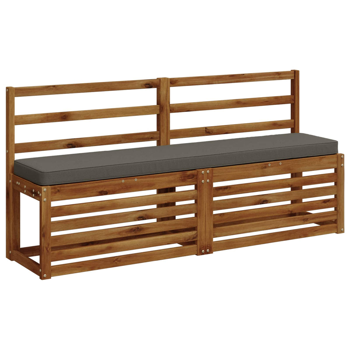 2-Piece Bench Cushions VUGHT 2 pcs 100% Polyester Grey