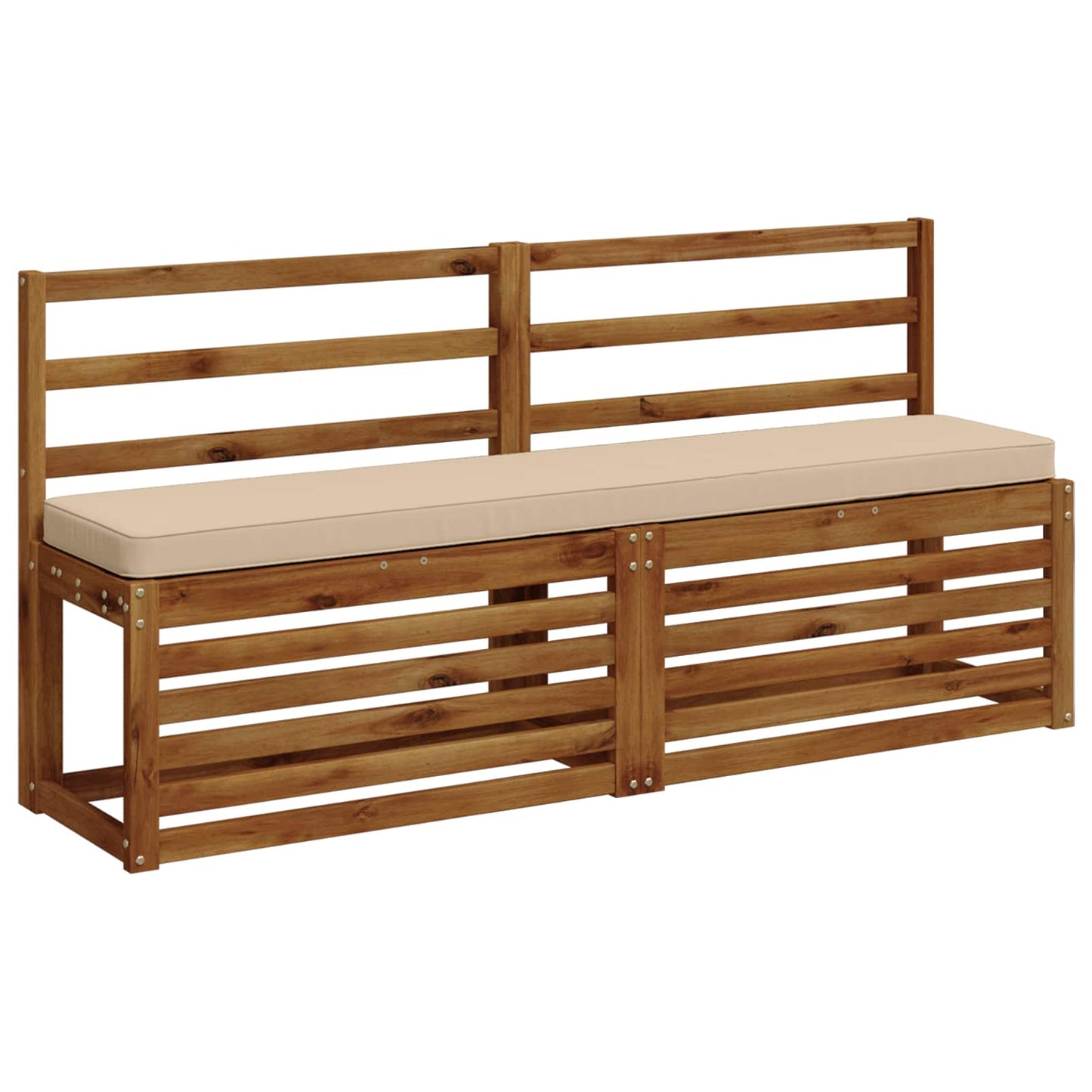 2-Piece Bench Cushions VUGHT 2 pcs 100% Polyester Cream