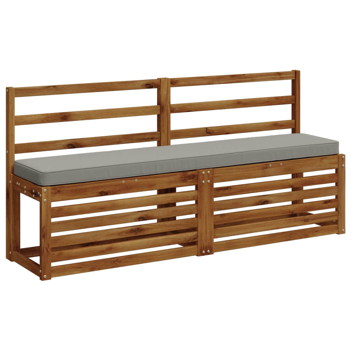 2-Piece Bench Cushions VUGHT 2 pcs 100% Polyester Grey