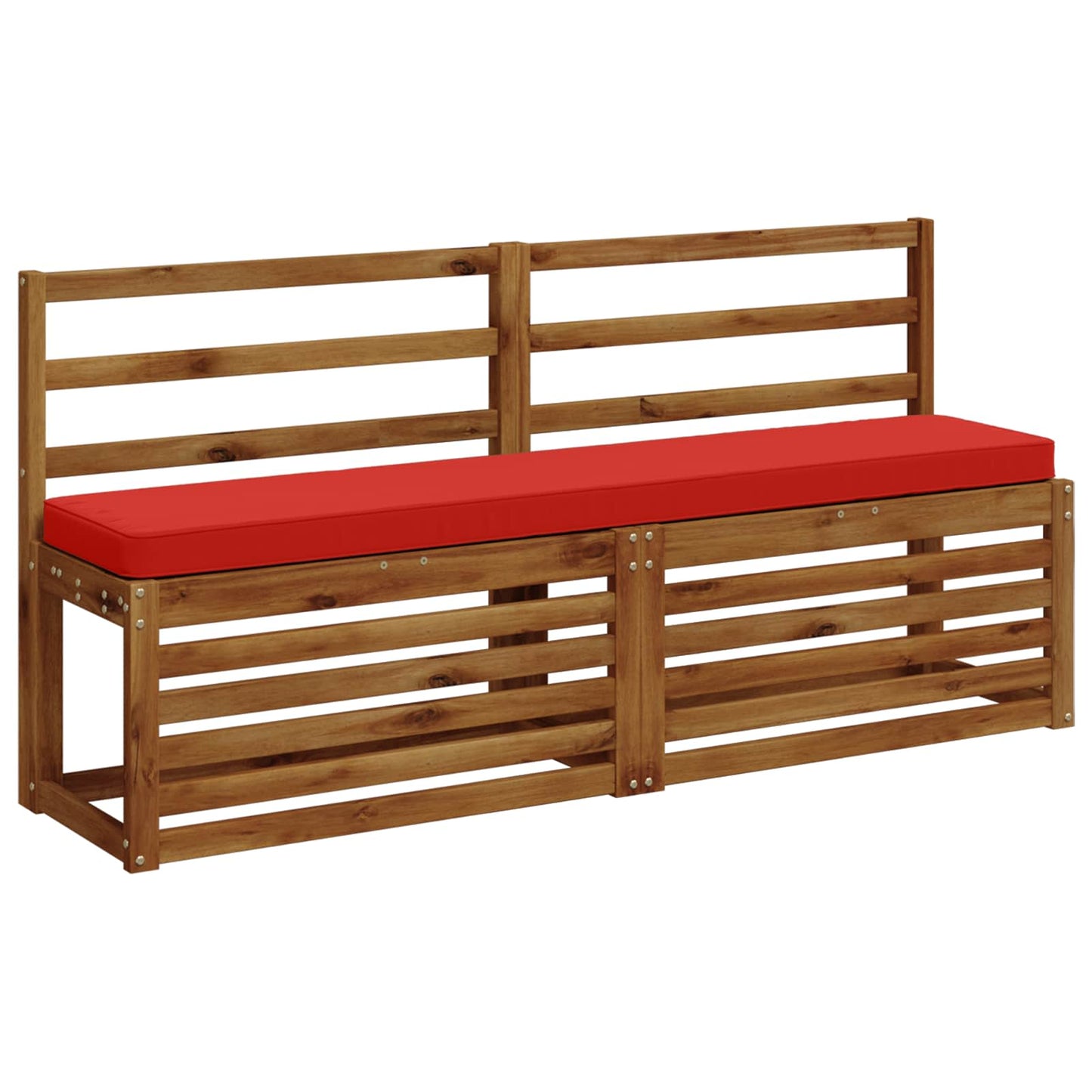 1-Piece Bench Cushion VUGHT 100% Polyester Red 140 x 30 x 5 cm