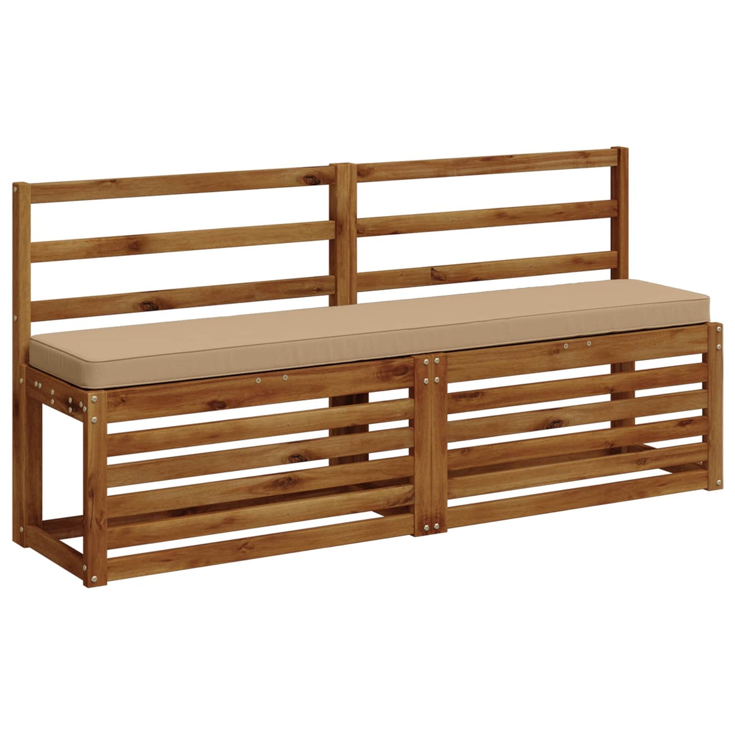 1-Piece Bench Cushion VUGHT 100% Polyester Sand 150 x 30 x 5 cm