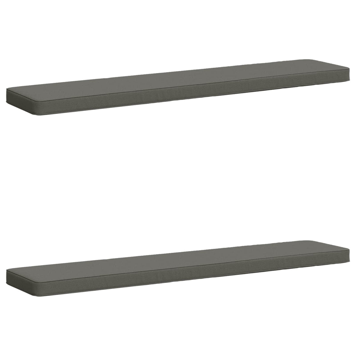 2-Piece Bench Cushions VUGHT 2 pcs 100% Polyester Grey