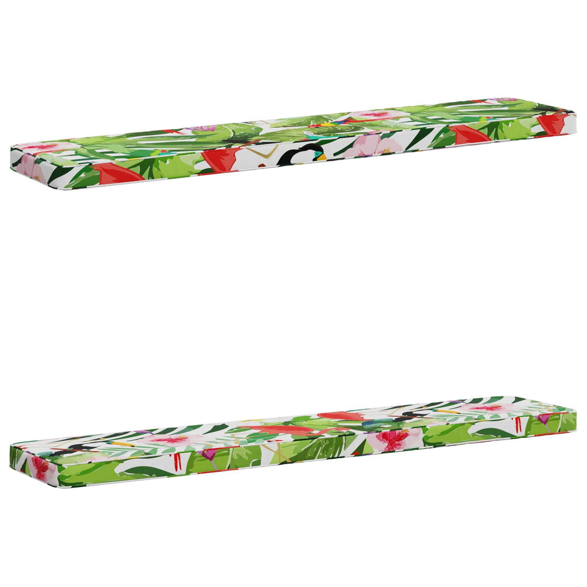 2-Piece Bench Cushions VUGHT 2 pcs 100% Polyester Multicolour