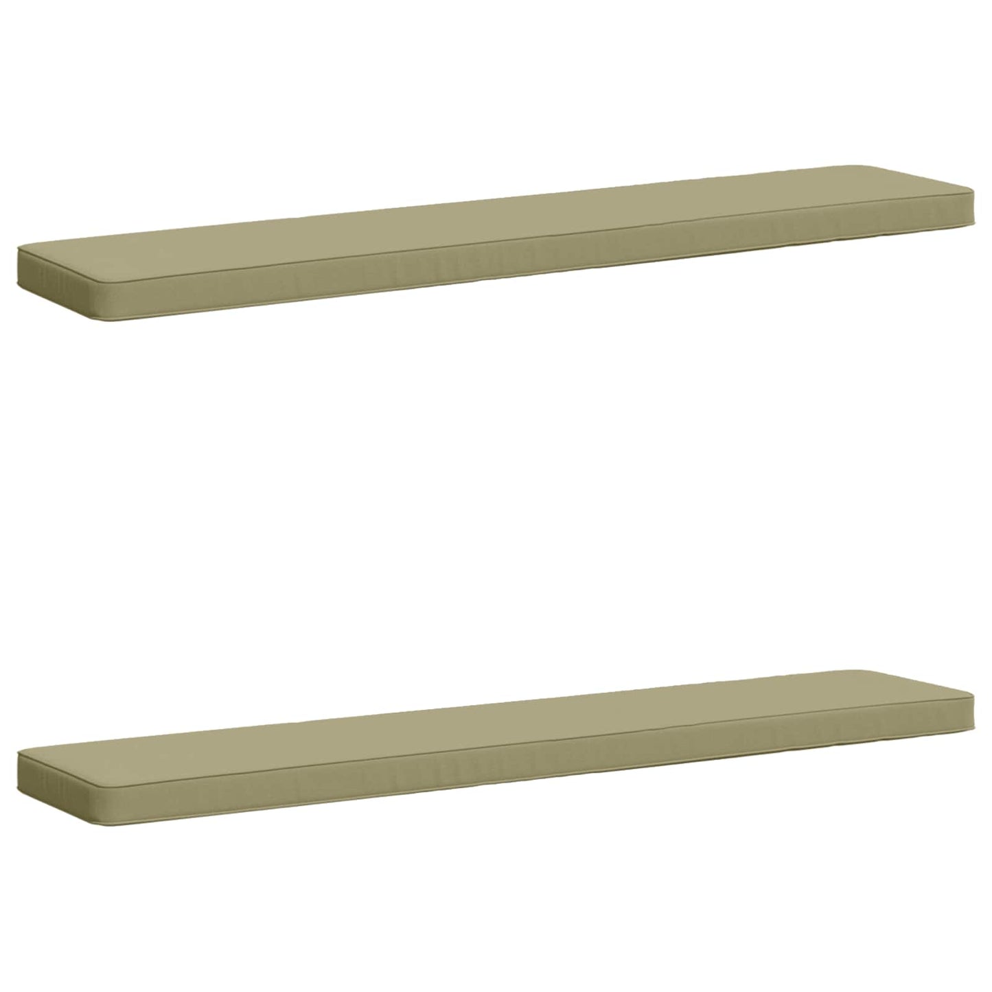 2-Piece Bench Cushions VUGHT 2 pcs 100% Polyester Light Green