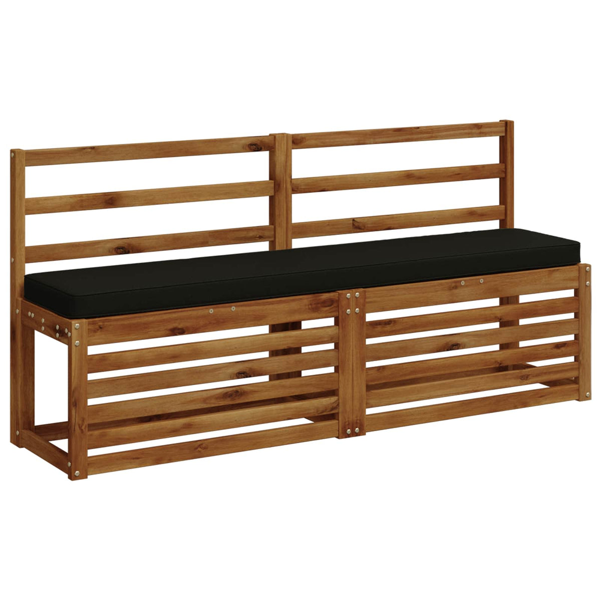 1-Piece Bench Cushion VUGHT 100% Polyester Black